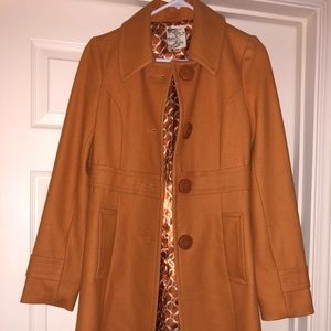 Burnt Orange Pea Coat